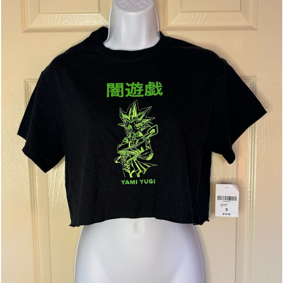 NWT Forever 21 Yugioh Embroidered Crop Tee - Picture 1 of 7